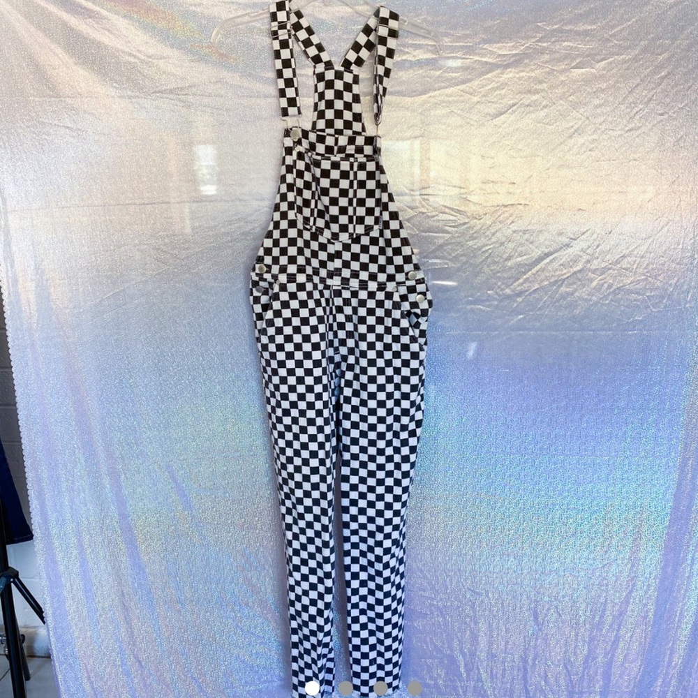 Checkered Unif Overalls
